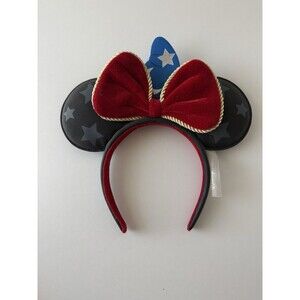 Disney Parks Fantasia Mickey Sorcerer Hat Ears Headband Used
